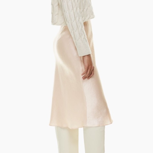 Aritzia Satin Pink Skirt - Picture 2 of 6